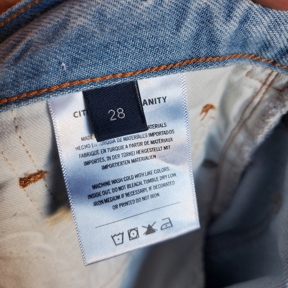 Citizens Of Humanity Paloma Wide-leg Denim Blue Jeans 28X28 High-rise Preppy Hip - Picture 8 of 14